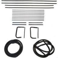 1954 1955 Buick and Oldsmobile (See Details) Glass Weatherstrip Kit (22 Pieces)
