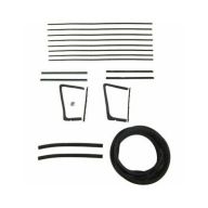 1954 1955 1956 Buick And Oldsmobile Convertible (See Details) Glass Weatherstrip Kit (19 Pieces)