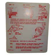1972 Buick Electra, Le Sabre, and Centurion (See Details) Jacking Instruction Decal 