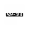 1969 Oldsmobile 442 and Cutlass W-31 Fender Decal - White 