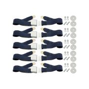 Buick, Oldsmobile and Pontiac Universal Navy Seat Belt (Lap Style) 5 Belt Set