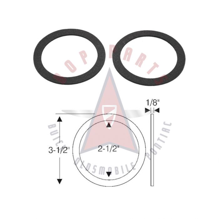 1948 1949 1950 Pontiac (See Details) Tail Light Gaskets 1 Pair