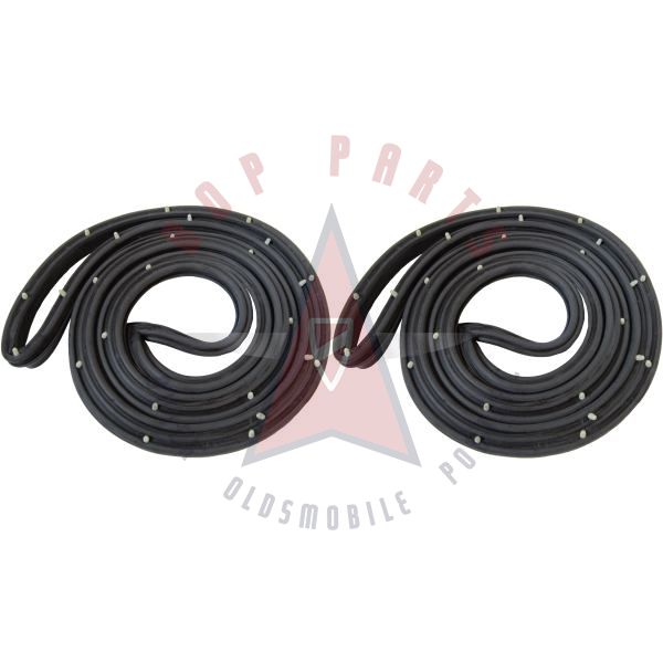 1975 1976 1977 Pontiac Astre 2-Door Hatchback Door Rubber Weatherstrips 1 Pair