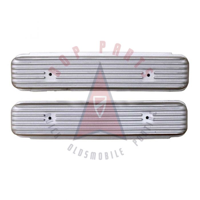 1953 1954 1955 1956 1957 1958 1959 1960 1961 1962 1963 1964 1965 1966 Buick Nailhead V8 Valve Covers WITH Smooth Sides (1 Pair) (Cast Finish)