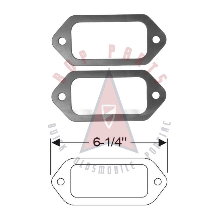 
1951 1952 1953 Pontiac (See Details) Parking Light Gaskets 1 Pair
