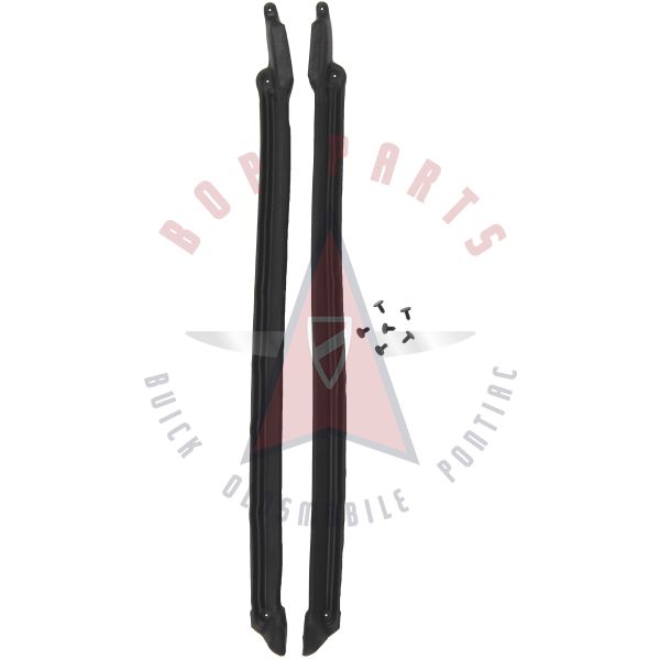 Buick, Oldsmobile, Pontiac (See Details) 2-Door Convertible Hinge Pillar Weatherstrip (2 Pieces)