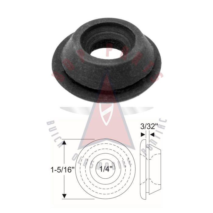 
1950 1951 1952 1953 1954 Buick (See Details) 1.31-Inch Quarter Window Lift Grommet
