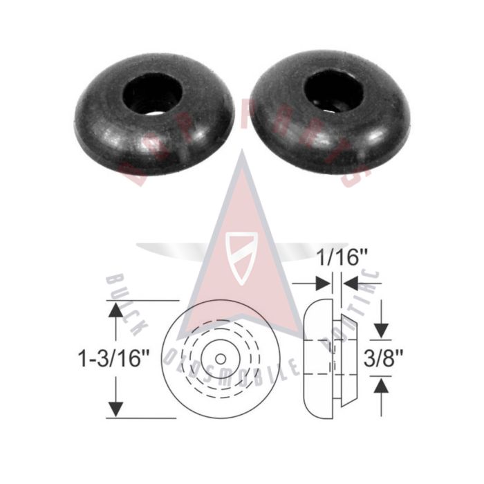 
1953 1954 1955 1956 Buick, Oldsmobile, and Pontiac (See Details) Standard Grommets 1 Pair (1.1875-Inch)
