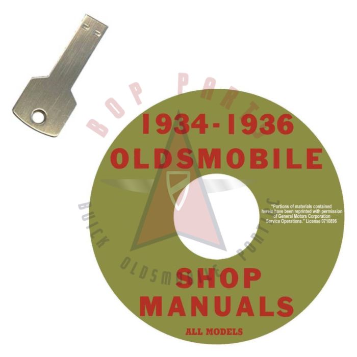 1934 1935 1936 Oldsmobile Shop Manual [USB Flash Drive]