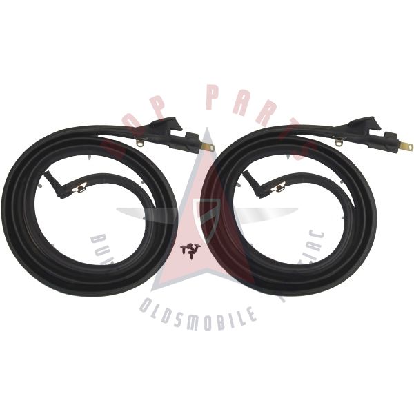 1958 Buick Special and Century 4-Door Riviera Sedan and Wagon, Oldsmobile 4-Door Holiday Sedan and Wagon (See Details) Rear Door Rubber Weatherstrips 1 Pair