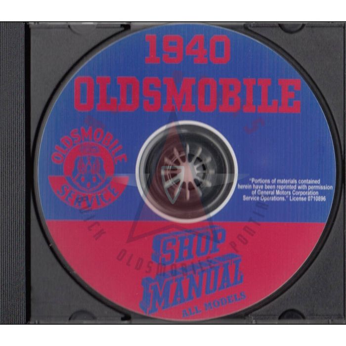 1940 Oldsmobile Shop Manual [CD]