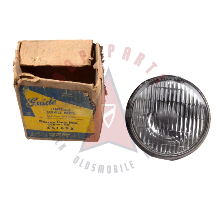 1949 1950 1951 1952 Oldsmobile And Pontiac Sealed Fog Light With Guide Markings NOS