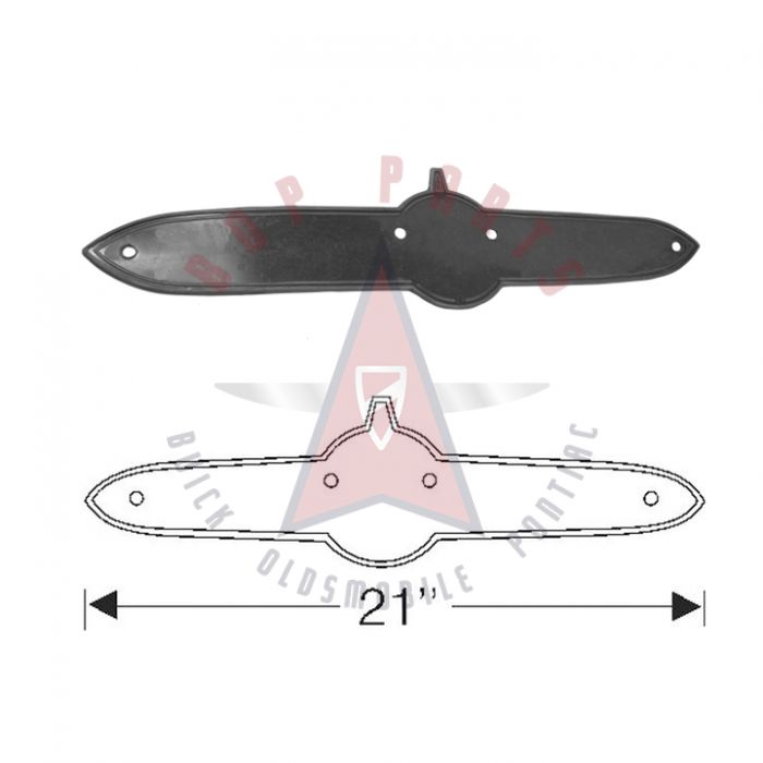 
1955 Buick (See Detail) Trunk Emblem Mounting Rubber Gasket
