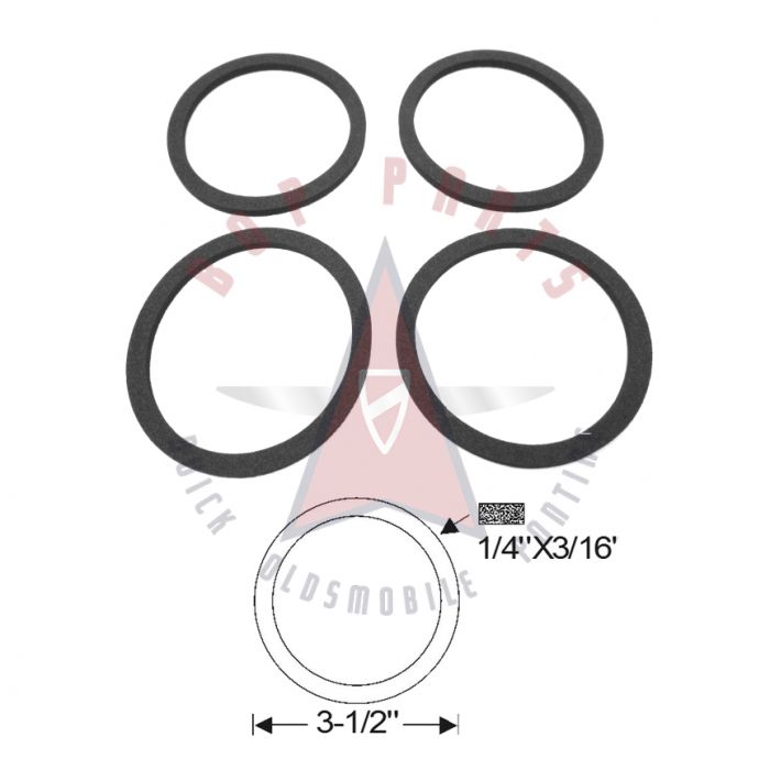 1953 Buick (See Details) Tail Light Gasket Set (4 Pieces)
