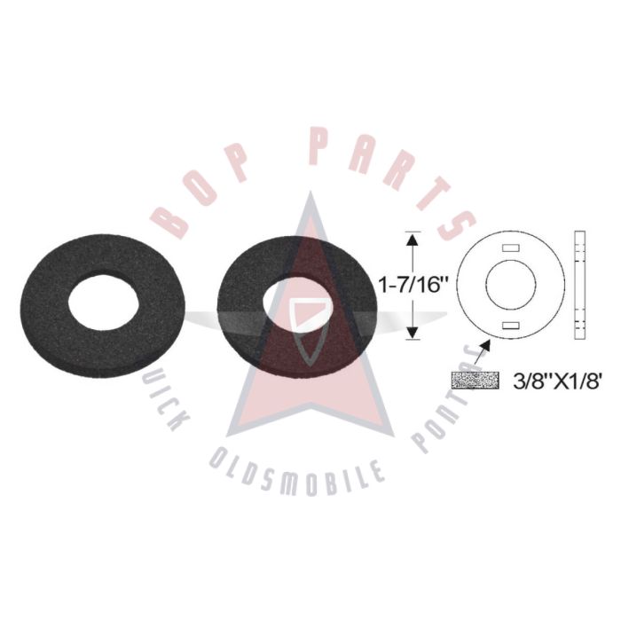 1953 1954 Buick (See Details) Reflector Gaskets 1 Pair