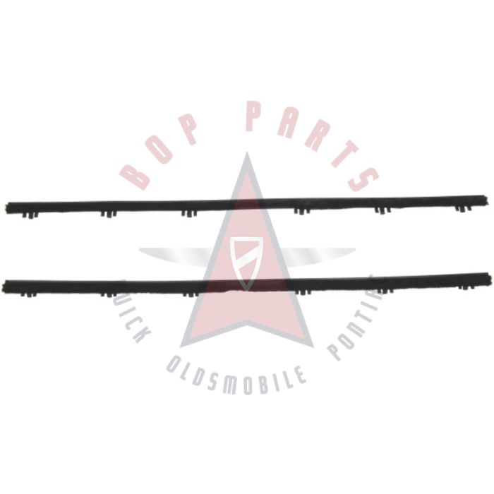 1961 1962 Buick, Oldsmobile, and Pontiac 4-Door Models (See Details) Inner Front Door Beltline Weatherstrips 1 Pair