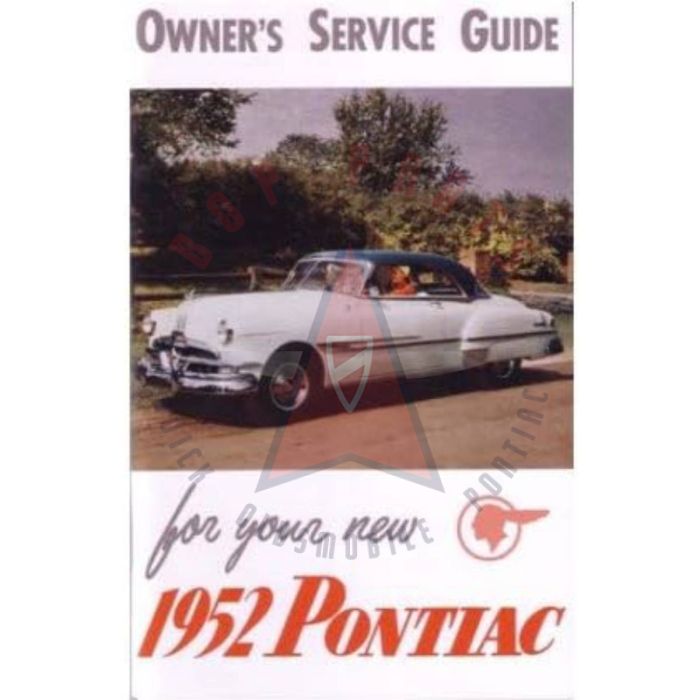 1952 Pontiac Owner's Manual [PRINTED BOOK]