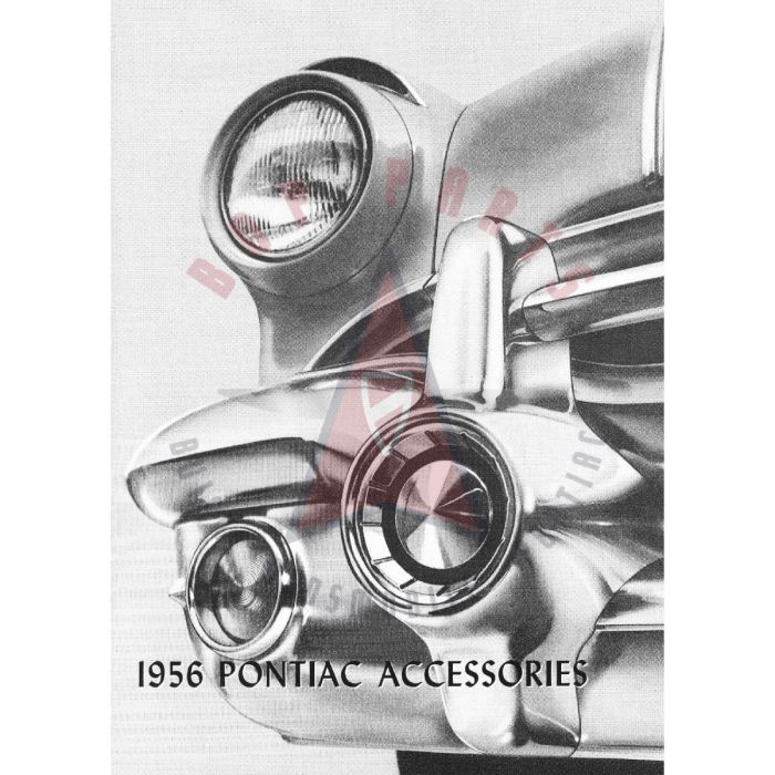 1956 Pontiac Accessories Color Sales Brochure [PRINTED BROCHURE]