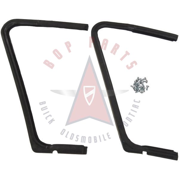 1957 1958 Buick 4-Door Hardtop (See Details) Front Door Vent Window Rubber Weatherstrips 1 Pair