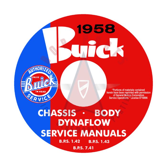 1958 Buick Chassis, Body, and Dynaflow Service Manuals [CD]
