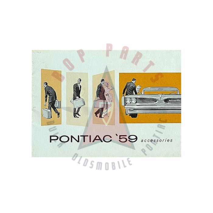 1959 Pontiac Accessories Color Foldout Sales Brochure [PRINTED BROCHURE]