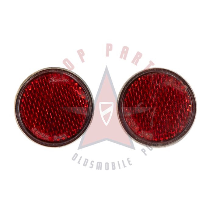 1942 1946 1947 1948 Buick Roadmaster And Super Tail Light Reflector Lenses 1 Pair USED