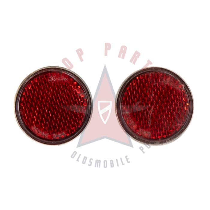 1942 1946 1947 1948 Buick Roadmaster And Super Tail Light Reflector Lenses 1 Pair USED