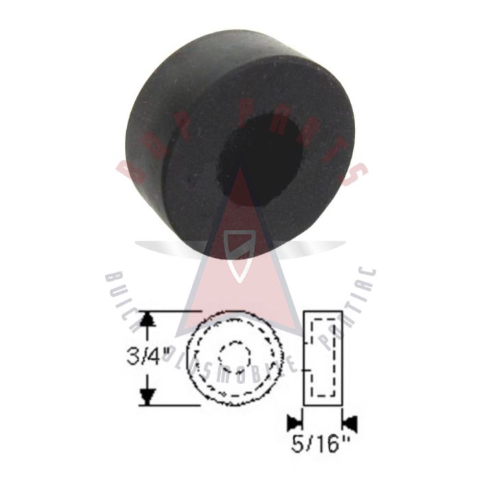 1950 1951 1952 1953 1954 1955 1956 1957 Buick, Oldsmobile, and Pontiac (See Details) Side Window Lift Limit Rubber Cap