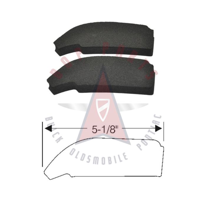 1964 1965 1966 1967 Buick, Oldsmobile, and Pontiac (See Details) Cowl Grill Seals 1 Pair