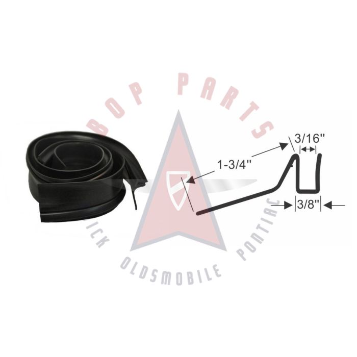 
1950 1951 1952 Oldsmobile and Pontiac (See Details) Sash Channel Weatherstrips 1 Pair
