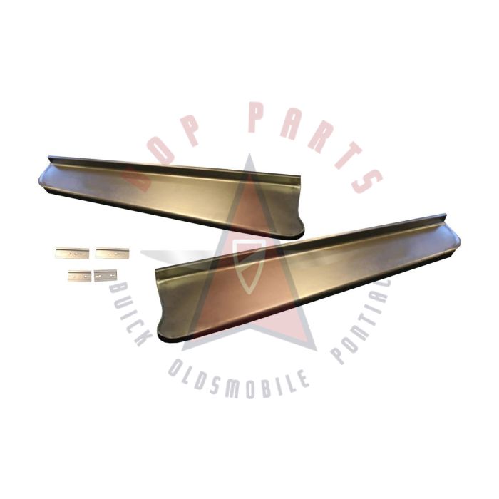 1939 1940 Pontiac Smooth Running Board Set WITH Adapters