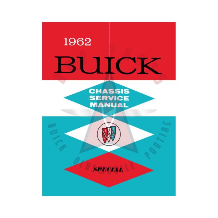 1962 Buick Special Service Manual [PRINTED BOOK]