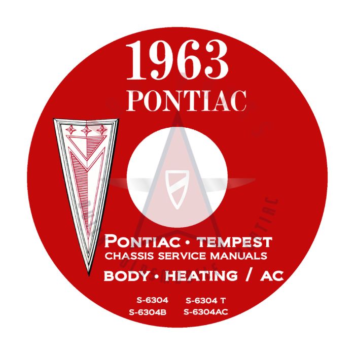 1963 Pontiac Body, Heating, and Air Conditioning (A/C) Shop Manuals [CD]
