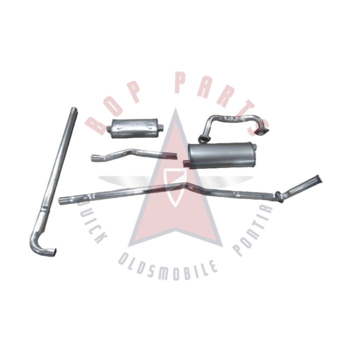 1965 1966 1967 1968 1969 1970 1971 1972 1973 1974 Oldsmobile Full Size V8 Models (See Details) Aluminized Single WITH 2 Muffler Exhaust System