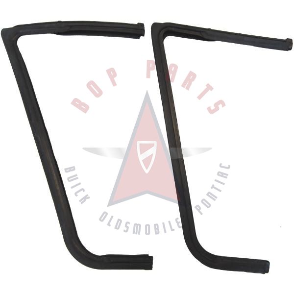 1958 Pontiac Chieftain 4-Door Sedan Front Door Vent Window Rubber Weatherstrips 1 Pair