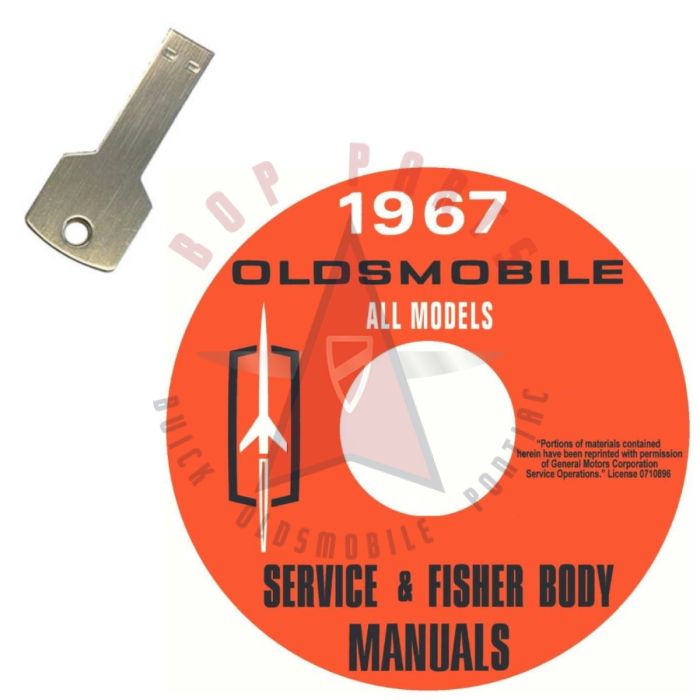 1967 Oldsmobile Service and Fisher Body Manuals [USB Flash Drive]