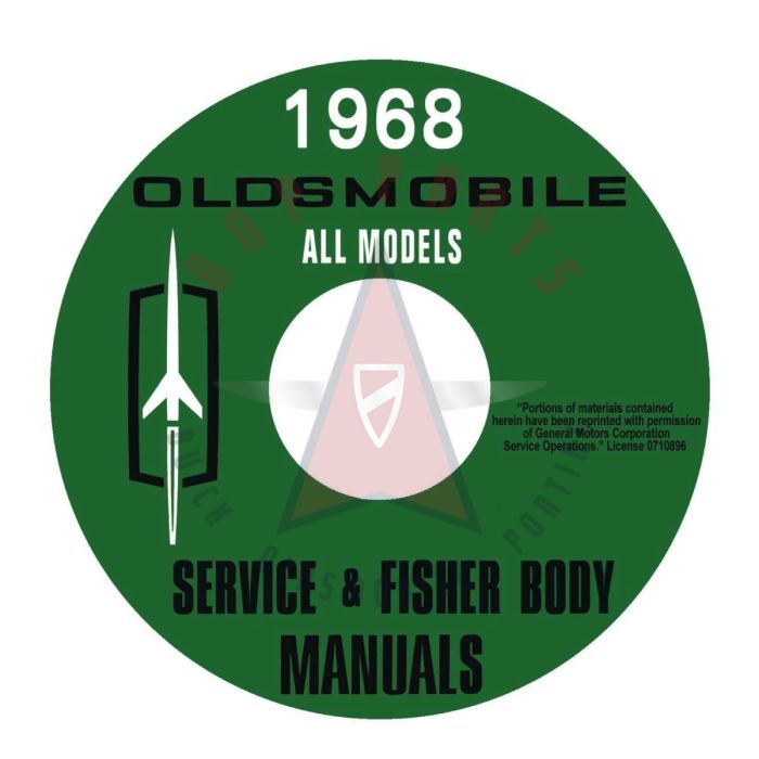 1968 Oldsmobile Service and Fisher Body Manuals [CD]