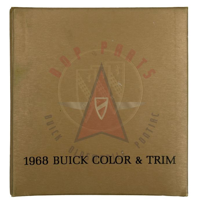 1968 Buick Color And Trim Book USED