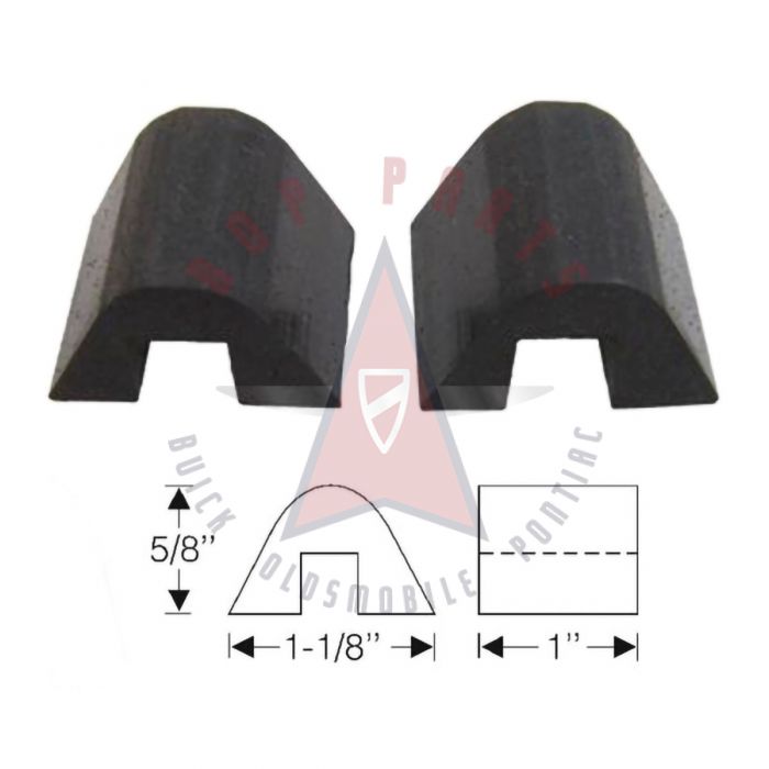 1941 1942 1943 1944 1945 1946 1947 1948 1949 1950 1951 1952 Buick, Oldsmobile, and Pontiac (See Details) Convertible Top Rest Rubber Blocks 1 Pair