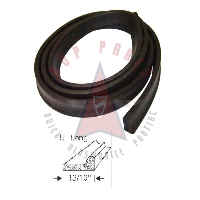 1951 1952 1953 Buick (See Details) Convertible Front Bow Header Rubber Weatherstrip
