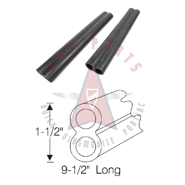1950 1951 1952 Buick and Oldsmobile (See Details) Front Door Hydraulic Line and Power Window Wire Conduits 1 Pair