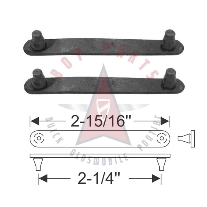 1962 1963 1964 1965 Buick and Oldsmobile (See Details) Door Bottom Drain Rubber Seals 1 Pair