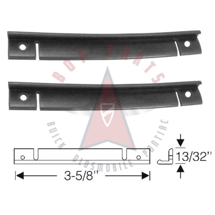 1959 1960 1961 Buick and Oldsmobile (See Details) Door Bottom Drain Rubber Seals 1 Pair 