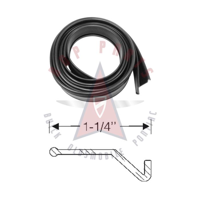 
1967 1968 Pontiac (See Details) Fender Skirt Edge Weatherstrips 1 Pair
