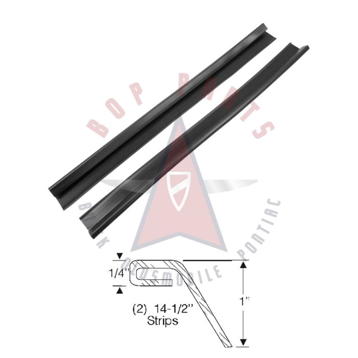 1959-1960 Buick, Oldsmobile, And Pontiac (See Details) Tailgate Pinchweld Rubber Weatherstrips 1 Pair