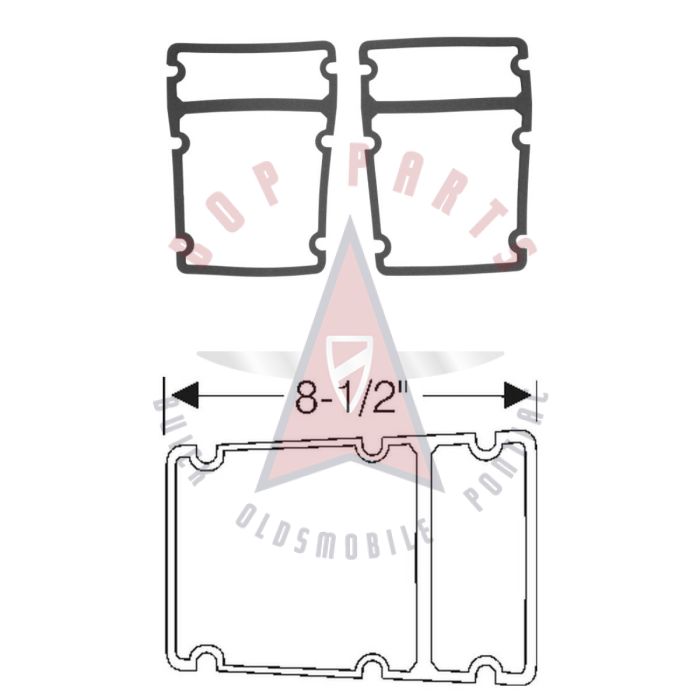 1958 Buick (See Details) Tail Light Lens Gaskets 1 Pair