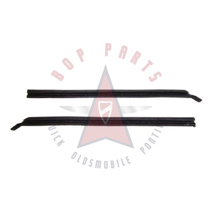 1971 1972 1973 1974 Buick and Oldsmobile 2-Door Hardtop Models (See Details) Rear Side Window Vertical Leading Edge Rubber Weatherstrips 1 Pair