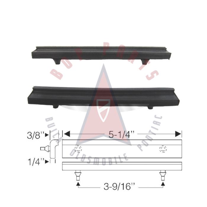 1965 1966 Buick (See Details) Large Type Radiator Bracket Rubber Cushions (5.25 Inches) 1 Pair