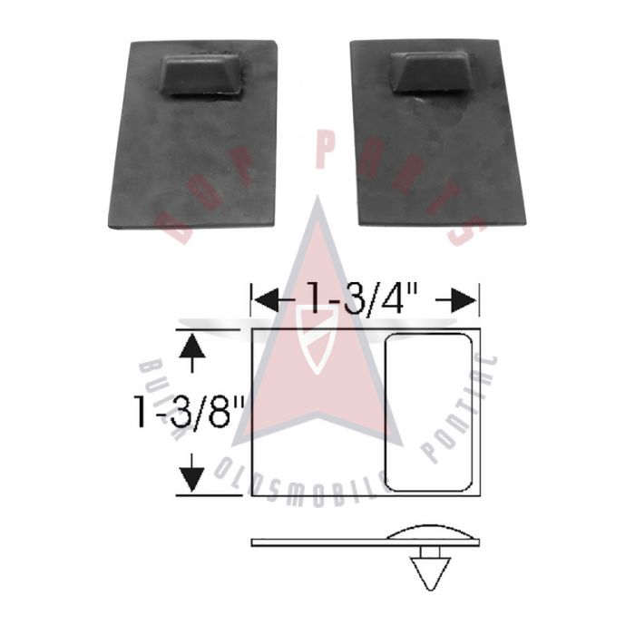 1954 1955 1956 1957 1958 1959 1960 1961 1962 1963 1964 1965 1966 1967 1968 1969 1970 Buick, Oldsmobile, and Pontiac (See Details) Rocker Panel Rubber Dust Shields 1 Pair