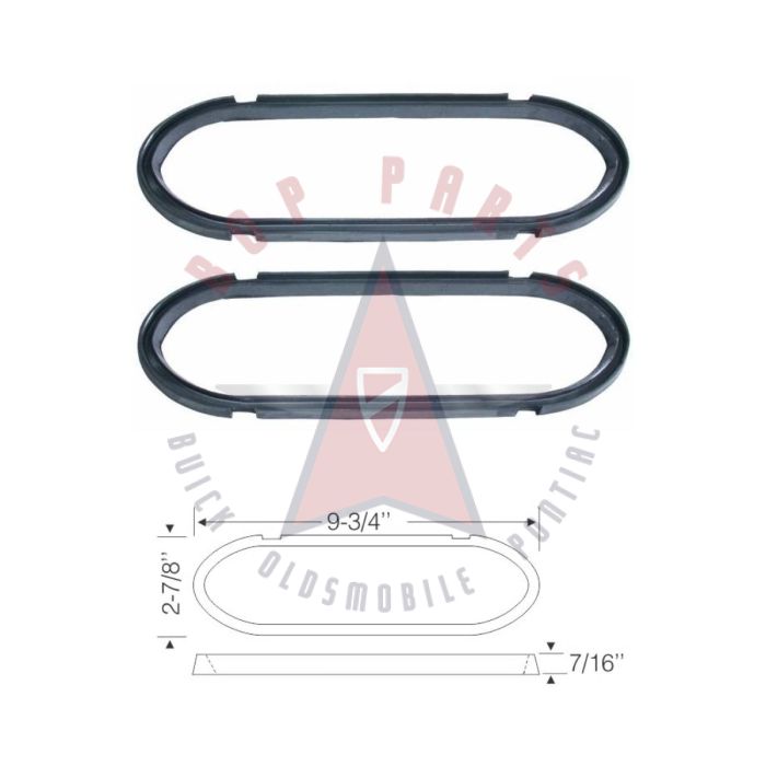 
1959 Pontiac (See Details) Tail Light Lens Gaskets 1 Pair
